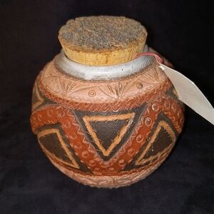 Vintage Studio Art Pottery Jar Signed Missa By Marion Schubarth